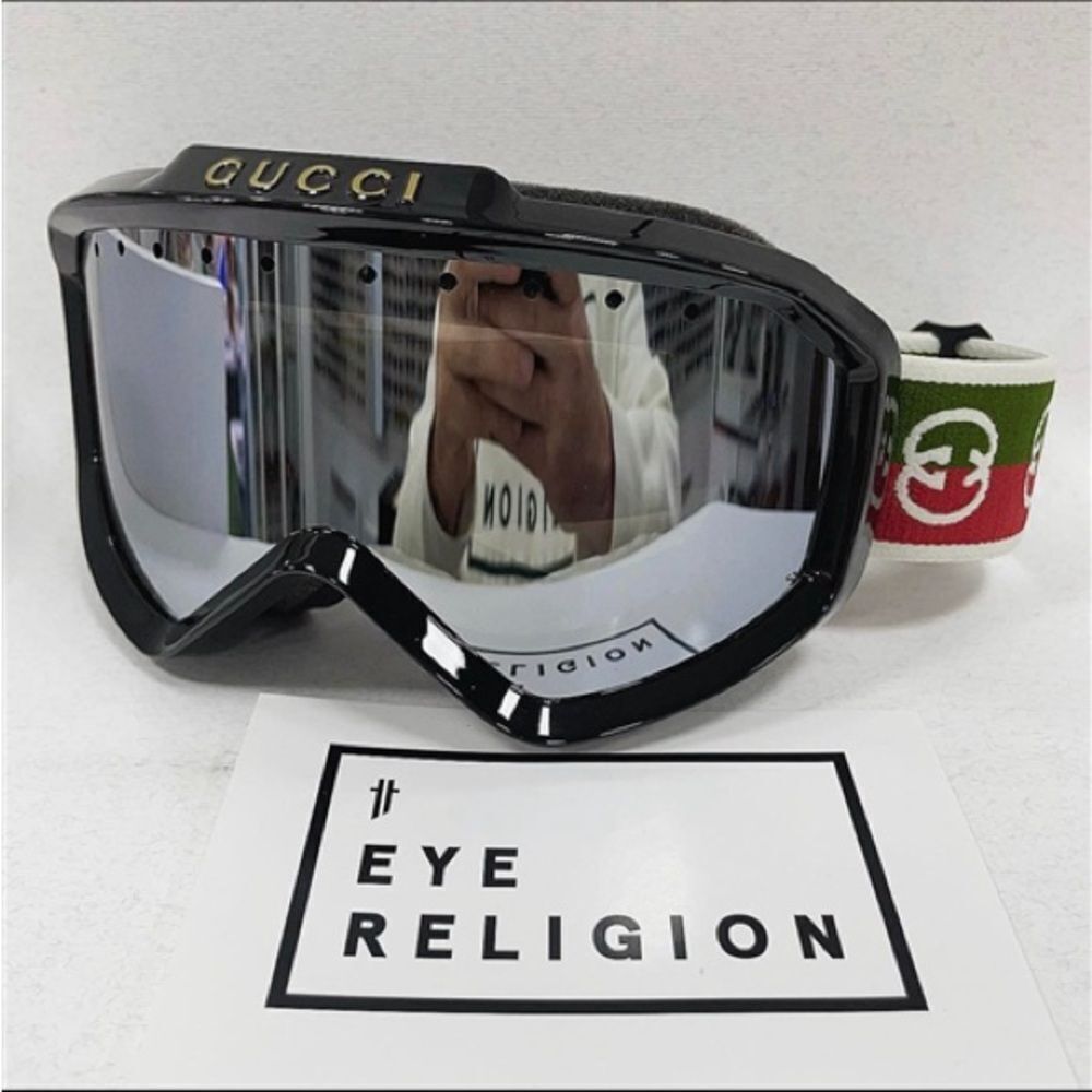 Gucci 1210 Black Ski Goggles